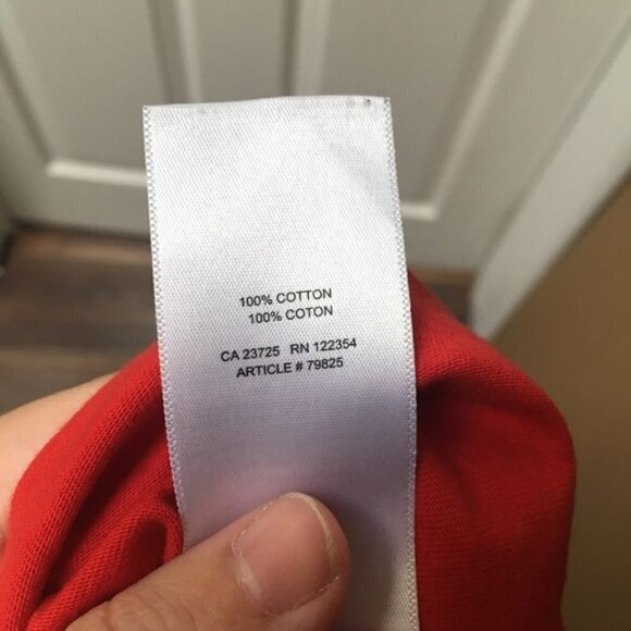 ARITZIA Red Thank You Heart T-Shirt Top - Picture 7 of 8